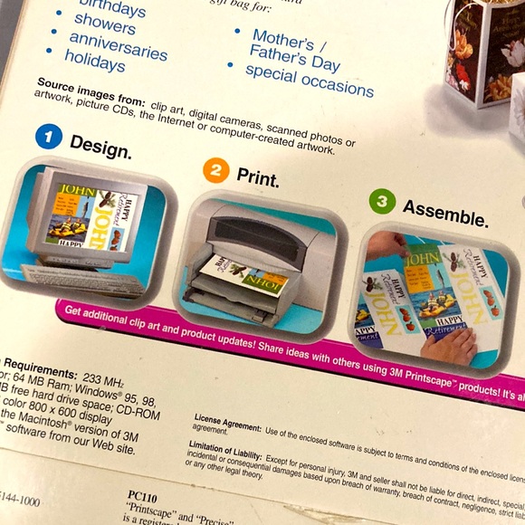 3M Personalized Gift Bag Kit with CD for Inkjet Printers - Picture 8 of 8